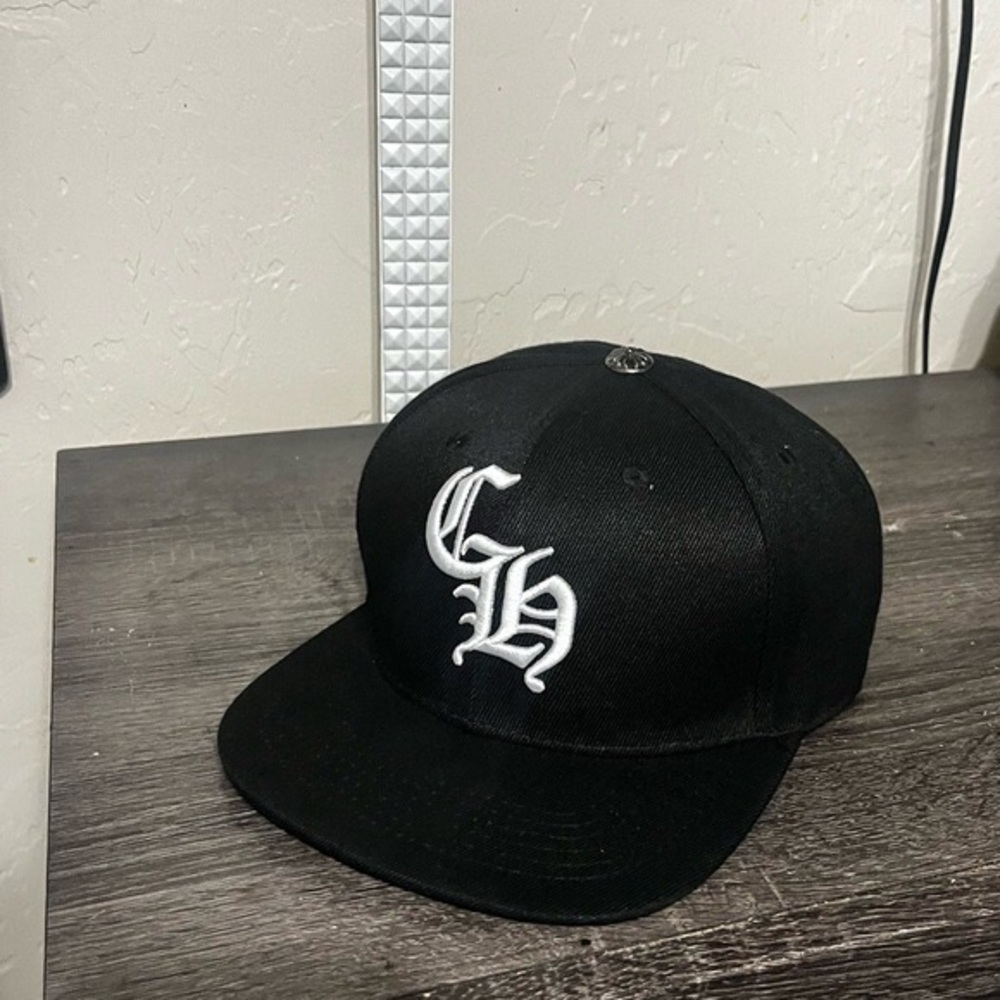 chrome hearts black hat
